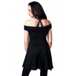 Dragstrip Kustom. Women`s  Trust No One Bardot Neck Skater Dress